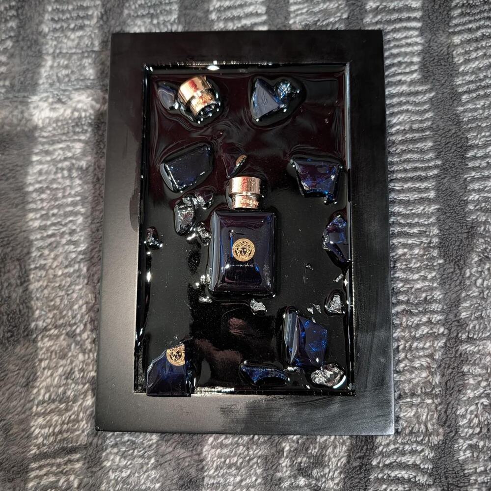 Custom versace dylan blue wall